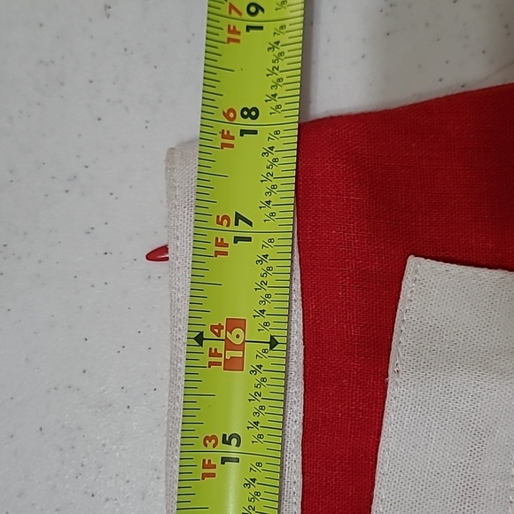 NWT Bagatelle Collection Red Linen Blend Faux Wrap Skirt With White Trim size XL - Picture 8 of 10